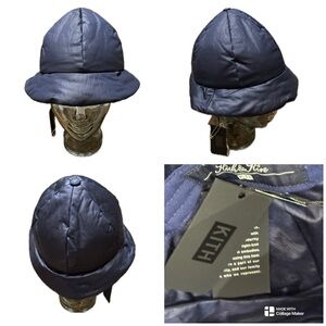 NWT KITH & KIN ROUND PUFFER BUCKET HAT ONE SIZE.